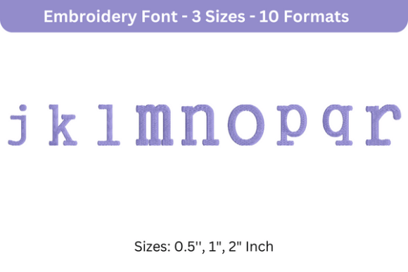 Executive Font Lowercase J to R