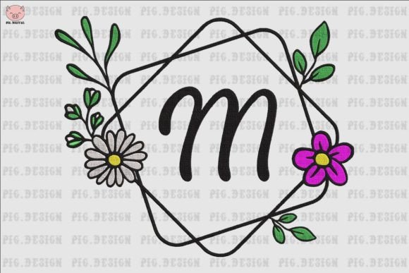 Flower Daisy Font M Embroidery Review