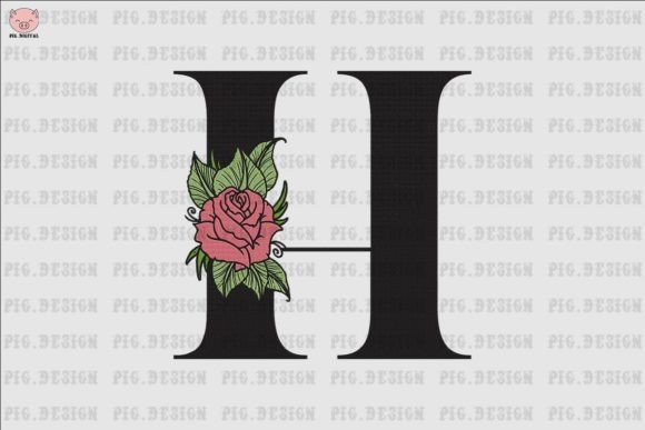 Flower Rose Font H Embroidery Review