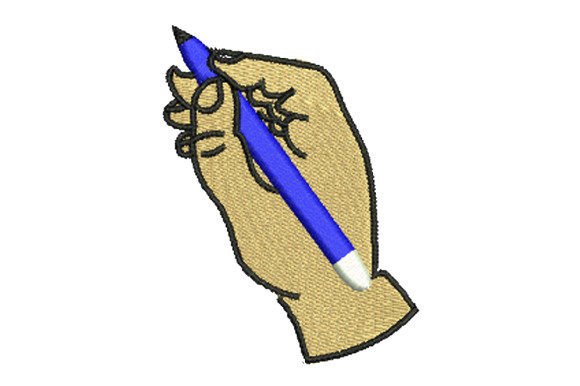 Hand Holding a Pencil