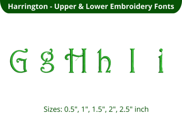 Harrington Font GHI: A Must-Have for Personalized Gifts