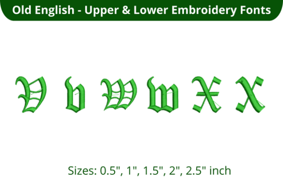 Old English Font VWX Review