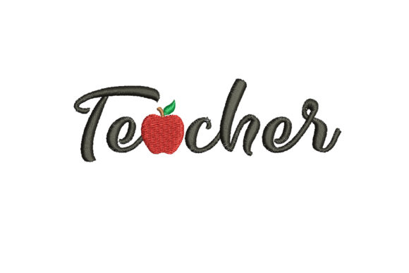 Teacher Day Embroidery Design